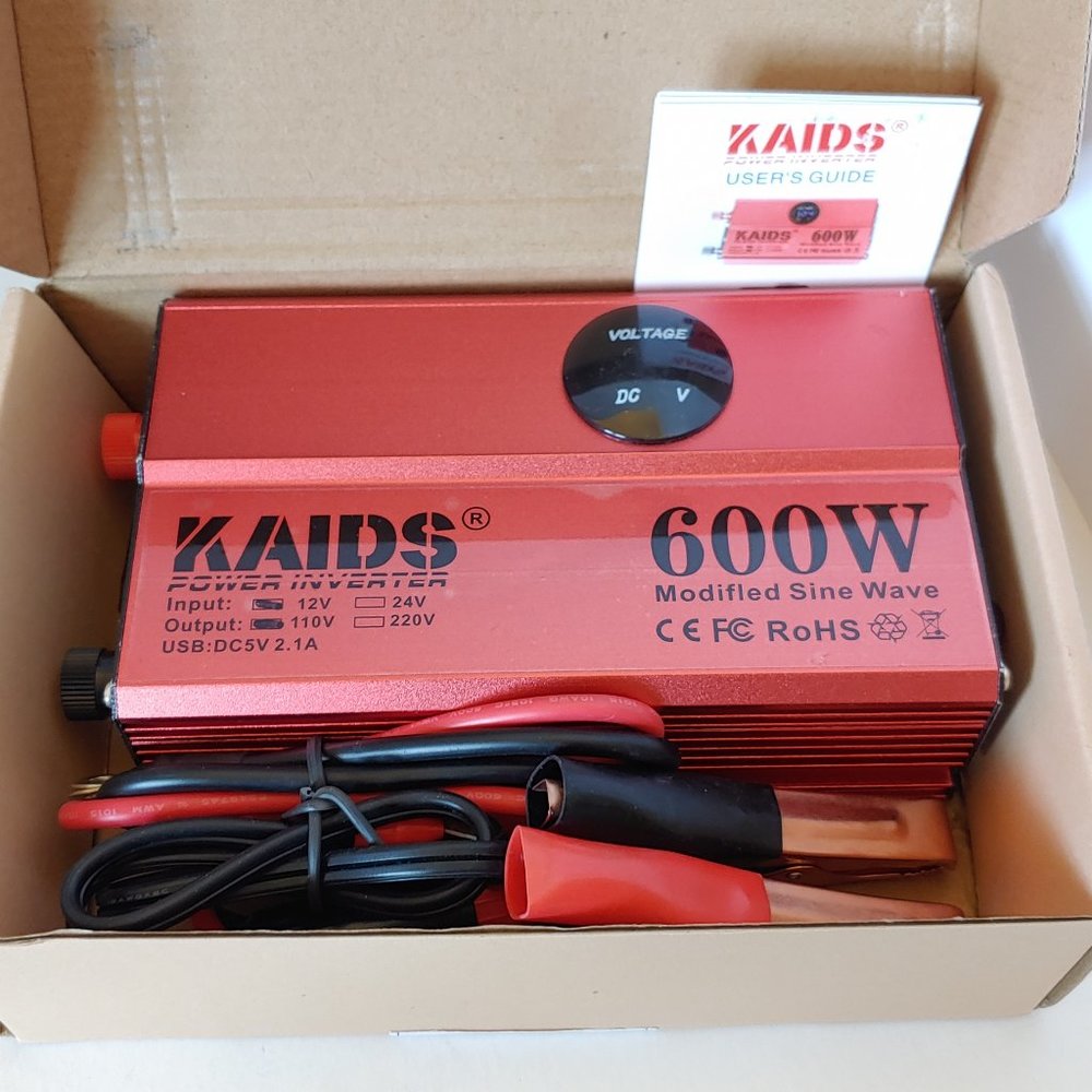 KAIDS Power Inverter Full Power 600W Car Inverter